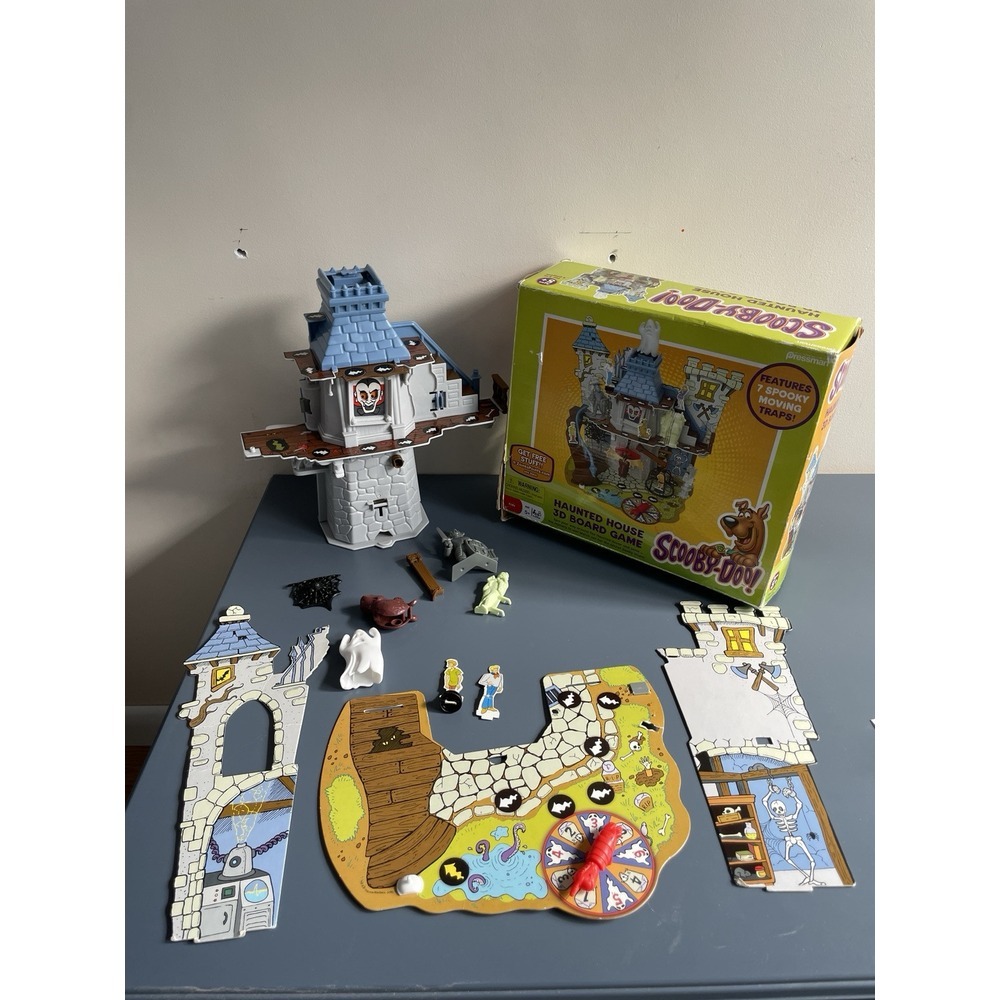 Scooby-Doo! Haunted House 3D Board Game INCOMPLETE Parts Pieces‎ Pressman 2007